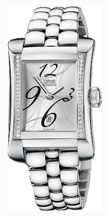 Pre-Owned Oris Miles Rectangular Diamonds Watch